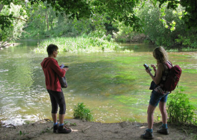 Photo of walkers by the river near Canford School – June 1, 2024