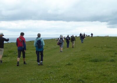 Photo of walkers on the Nine Barrow Down – June 8, 2024