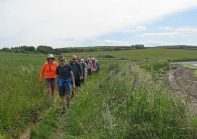 Photo of walkers setting off from East Fleet near Chickerell – June 19, 2024