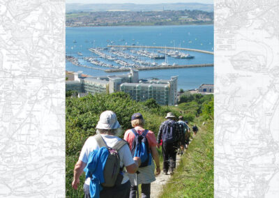 Photo of walkers descending Merchant's Incline – June 22, 2024