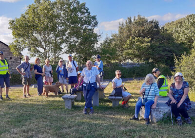 Photo of walkers enjoying the evening sunshine at Durlston – June 27, 2024