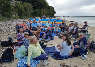 Photo taken at evening picnic on the beach – July 4, 2024