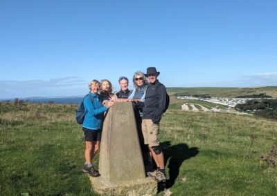 Photo taken at the trig pillar on Hambury Tout – September 11, 2024