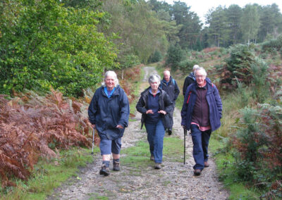 Photo of walkers heading towards the Purbeck Golf Course – September 25, 2024