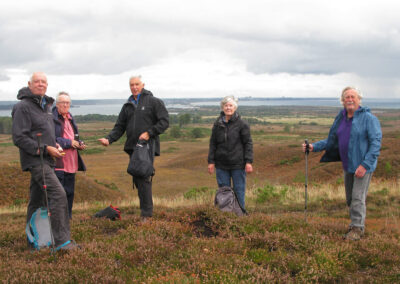 Photo of walkers taken overlooking Poole Harbour – September 25, 2024