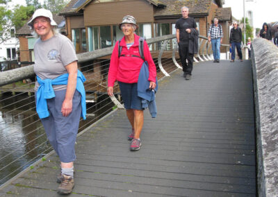 Photo of walkers in Bridge Street, Christchurch – September 28, 2024