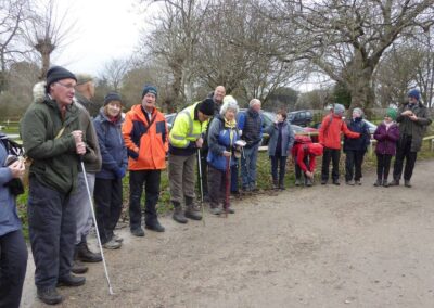 Photo of walkers at the assembly point – December 31, 2024