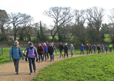 Photo of group of walkers at Upton Country Park – January 11, 2025