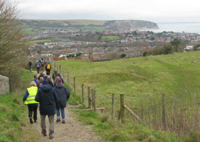 Photo of group on the way into Swanage – February 1. 2025